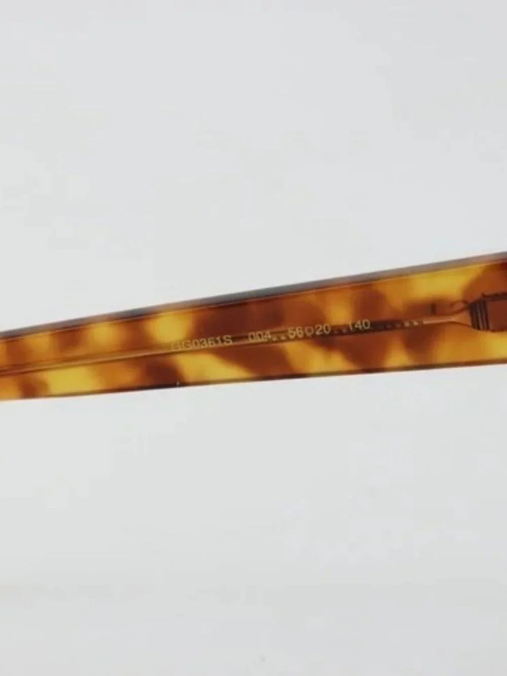 GUCCI Sunglasses plastic Brown GG0361S Auth hk3698